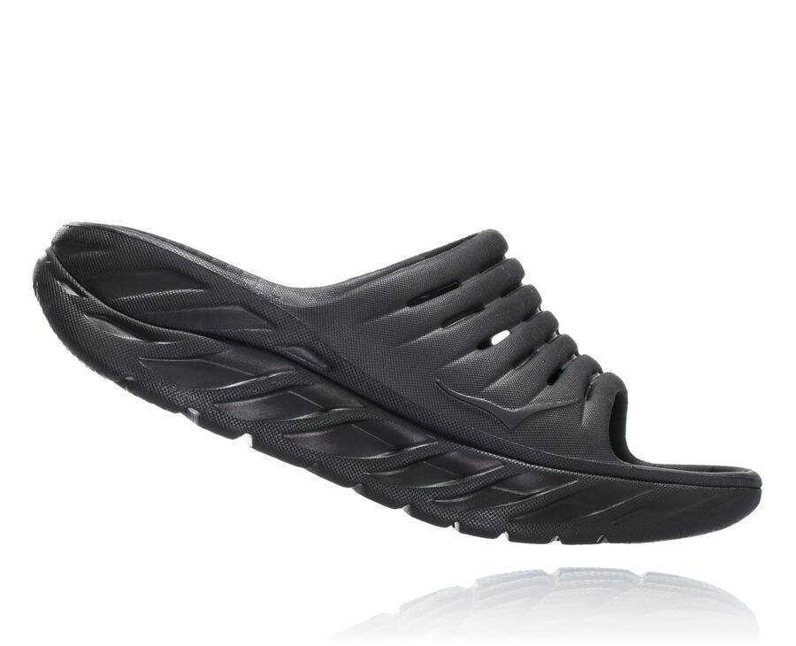 Hoka One One Slide Mens Black - ORA Recovery - 67910TEIU